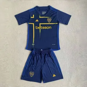 24-25 Boca Third Kid Kits Youth Apparels Football AAAAJersey Supplier