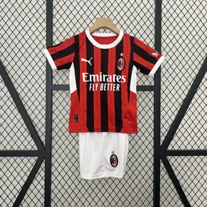 24-25 AC Milan Home Kid Kits Youth Apparels AAAAJersey Supplier Yupoo