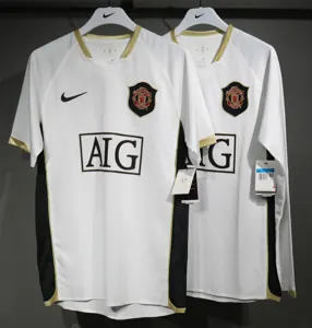 06-07 Manchester United Away Retro Kit Vintage Player Version Sino Shirt AAAAJersey Dropship Yu 5