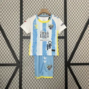 24-25 Malaga Home Kid Kits Youth Apparels Football AAAAJersey Yupoo