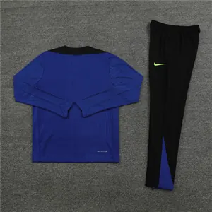 24-25 Barcelona Long Sleeve Kits Blue Training Suits Football AAAAJersey Yupoo 2