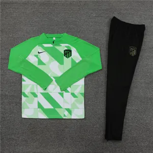 23-24 Atletico Madrid Long Sleeve Green Zipper Training Suits Jersey Supplier Yupoo 1