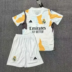 24-25 Real Madrid Training Kid Kits Youth Apparels Soccer AAAAJersey Yupoo