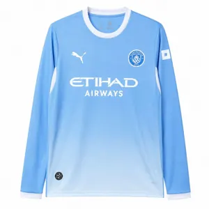 26-27 Manchester City Home Kit Football Long Sleeve T-Shirt AAAAJersey Supply Yupoo 11