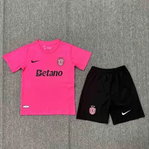 24-25 Sporting Lisbon Pink Kids Kits Youth Apparels AAAAJersey Supplier Yupoo