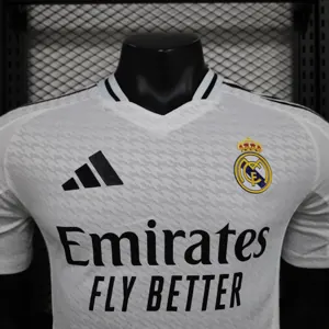24-25 Real Madrid Home Kit Player Version Shirt With All Kind of Badges Soccer AAAAJerseys Yupo 8