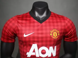 12-13 Manchester United Home Retro Kit Vintage Player Version Sino Shirt AAAAJersey Dropship Yu 4
