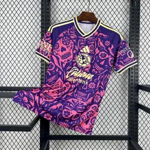 25-26 Club America Halloween Football T-Shirt AAAAJersey Supply Yupoo