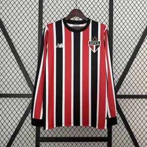 24-25 Sao Paulo Away Kit Long Sleeve Shirt Football AAAAJersey Supplier