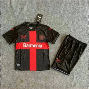23-24 Bayer 04 Leverkusen Home Kid Kits Youth Apparels AAAAJersey Wholesale Yupoo