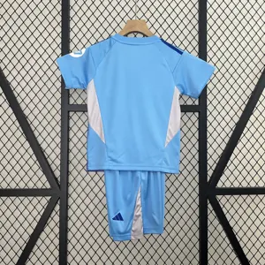 24-25 Real Madrid Goalkeeper Kid Kits Blue Youth Apparels AAAAJersey Supplier Yupoo 7
