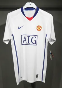 08-09 Manchester United Away Retro Kit Vintage Player Version Best Shirt AAAAJersey Dropship Yu