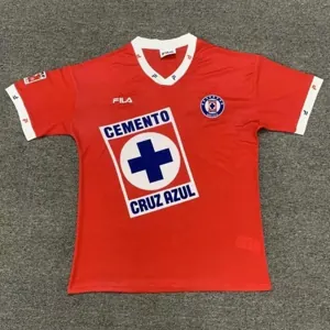 1996 Cruz Azul Third Red Retro Kit Vintage Shirt Soccer Jerseys Yupoo