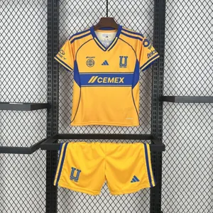 25-26 Tigres UANL Home Kid Kits Youth Apparels AAAAJersey Wholesale Yupoo