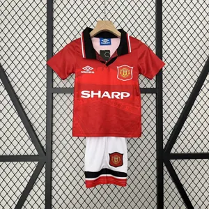 94-96 Manchester United Home Retro Kid Kits Youth Apparels AAAAJersey Wholesale Yupoo