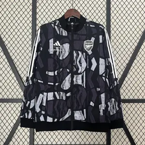 24-25 Arsenal Grey&black Windbreaker Jacket Football AAAAJersey Yupoo