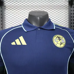 25-26 America Special Edition POLO Kit Player Version Soccer Navy Shirt AAAAJersey Cheap Yupoo 3