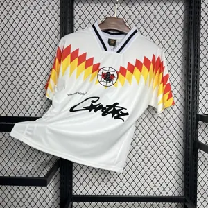 95-96 Club America White Retro Corteiz Special Kit Vintage Shirt Soccer AAAAJersey Yupoo 4