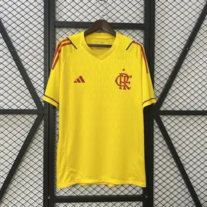 24-25 Flamengo Goalkeeper Yellow Kit Soccer T-Shirt AAAAJersey Dropship Yupoo