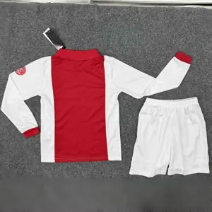 25-26 Ajax 125th Anniversary Amsterdam Kid Kits Long Sleeve Youth Apparels AAAAJersey Supply Yu 1