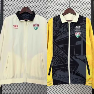 2024 Fluminese Trench Coat Reversible Windbreaker Double-Sides Jacket Soccer AAAAJersey Yupoo