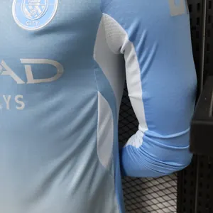 26-27 Manchester City Home Kit Player Version Football Long Sleeve Shirt AAAAJersey Dropship Yupoo 1 7