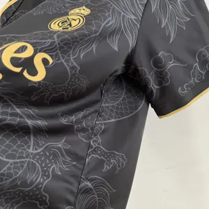 23-24 Real Madrid Special Edition Kit Black Dragon Shirt Soccer Jerseys Yupoo 4