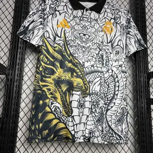 2024 Real Madrid Golden Dragon Special Edition Kit Soccer Uniform AAAAJersey Dropshiping Yupoo 1