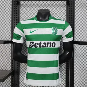 25-26 Sporting Lisbon Home Kit Player Version Shirt AAAAJersey Supply Yupoo