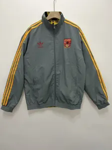 1991 Arsenal Retro Trench Coat Reversible Windbreaker Double-Sides Jacket 1