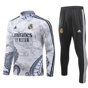 23-24 Real Madrid Long Sleeve Kits Dragon Special Edition Training Suits Soccer Jerseys Yupoo