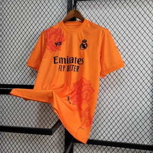 24-25 Real Madrid Y3 Orange Kit Jersey Supplier Yupoo 4