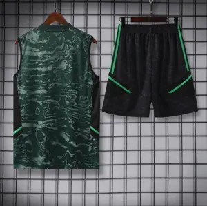 23-24 Real Madrid Training Vest Suits Green Sleeveless Kit Soccer Jerseys Yupoo 2