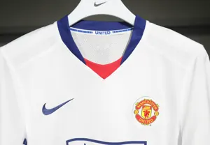 08-09 Manchester United Away Retro Kit Vintage Player Version Best Shirt AAAAJersey Dropship Yu 1