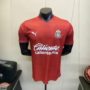 23-24 Chivas Guadalajara Training Kit Red Player Version Soccer Jerseys Yupoo