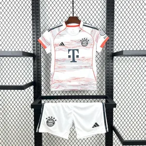 25-26 Bayern Munich Away Kid Kits Youth Apparels Soccer AAAAJersey Yupoo