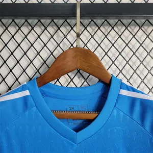 23-24 KIDS Real Madrid Blue Goalkeeper Size 16-28 Soccer Jersey 2