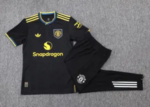 25-26 Manchester United Third Away Player Version Training Kits Football Tracksuits 3