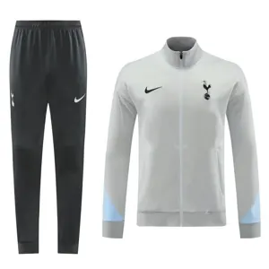 24-25 Tottenham Grey Tracksuit Long Jacket Suits