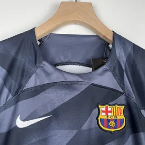 23-24 Kids Goalkeeper Barcelona Black Size 16-28 9