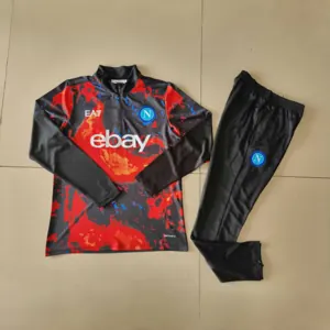 23-24 Napoli Pre-Match Long Sleeve Tracksuit Training Suits Football AAAAJersey Yupoo
