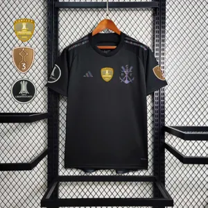 23-24 All sponsor+patch Flamengo Black Soccer Jerseys 11