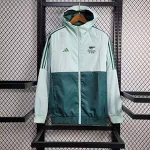 23-24 Arsenal White and Green Windbreaker Jacket Football Replicas Yupoo