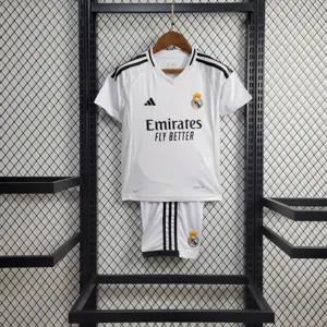24-25 Real Madrid Home Kid Kits Youth Apparels AAAAJersey Wholesale Yupoo