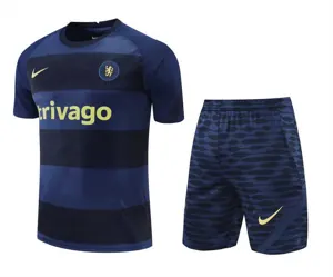 22-23 Chelsea Training Suit Short Sleeve Kit Sapphire Blue