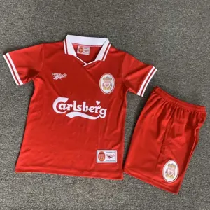96-97 Liverpool Home Retro Kid Kits Youth Apparels Football AAAAJersey 16-28