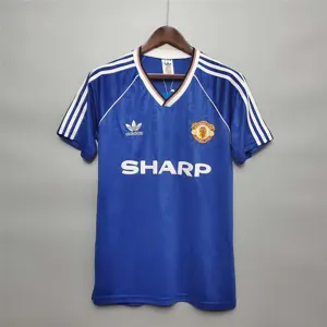 88-89 Manchester United away blue