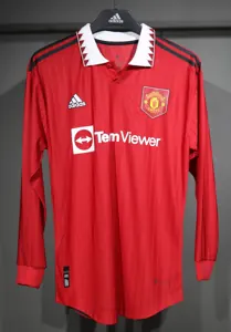 22-23 Manchester United Home Retro Kit Vintage Player Version Long Shirt AAAAJersey Dropship Yu