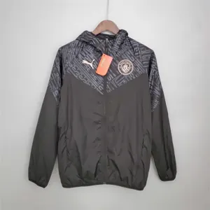 21-22 Manchester City Black Windbreaker