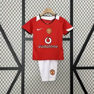 05-06 Manchester United Home Retro Kid Kits Youth Apparels AAAAJersey Wholesale Yupoo